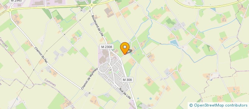 localisation de l'entreprise EURL LES SYBARITES à COMINES