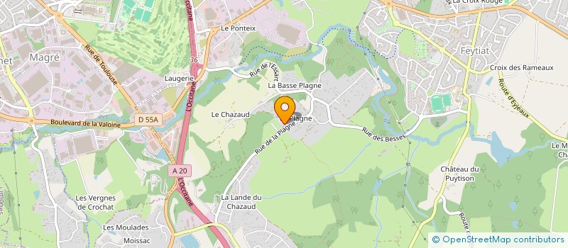 localisation de l'entreprise EURL LES TAMARIS  FEYTIAT