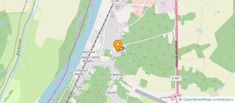 localisation de l'entreprise EURL LES TEMPLIERS à COSNE-COURS-SUR-LOIRE