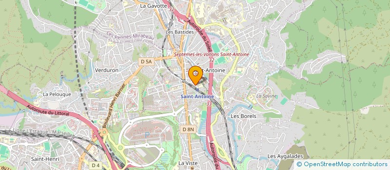 localisation de l'entreprise EURL LES TOITS DE FRANCE  MARSEILLE