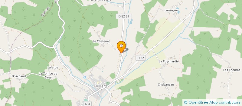 localisation de l'entreprise EURL LES VERANDAS DU PERIGORD à VILLARS