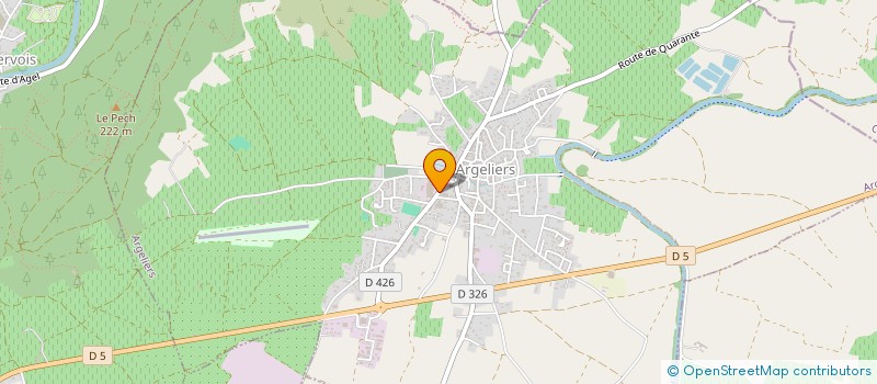 localisation de l'entreprise EURL LES VIGNERONS D'ARGELIERS  ARGELIERS
