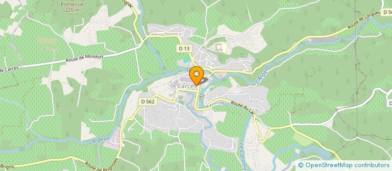 localisation de l'entreprise EURL LES VIGNERONS DE CORRENS à CORRENS