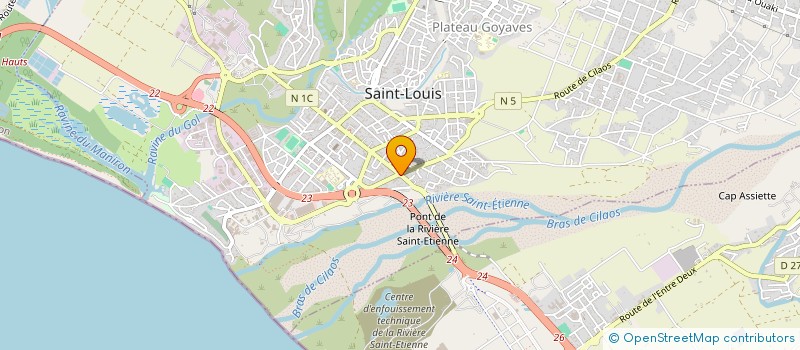localisation de l'entreprise EURL LEVI à SAINT-LOUIS