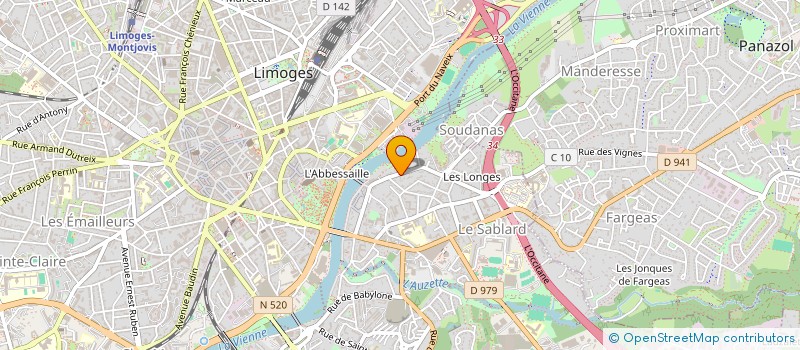 localisation de l'entreprise EURL LIM'ELEC à LIMOGES