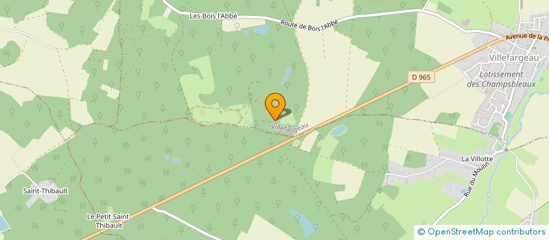 localisation de l'entreprise EURL LIONEL CHARBONNIER  VILLEFARGEAU