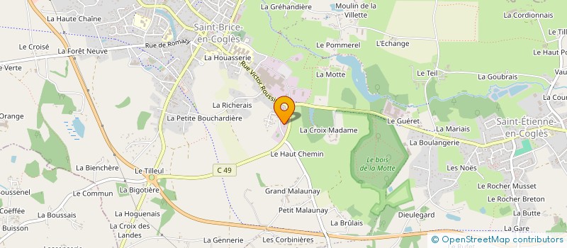 localisation de l'entreprise EURL LIVENAIS BATIMENT  MAEN ROCH