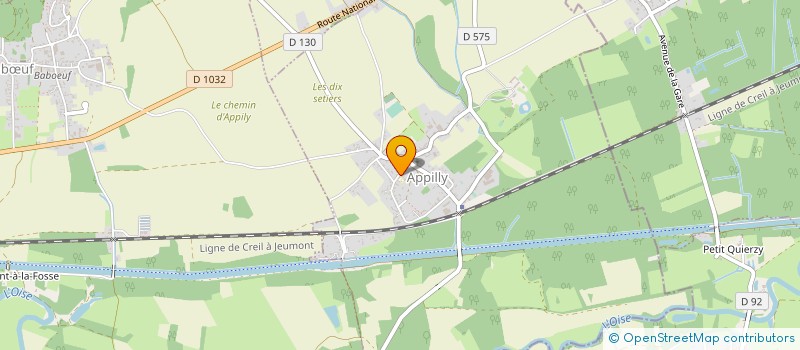 localisation de l'entreprise EURL LM CARRELAGE  APPILLY