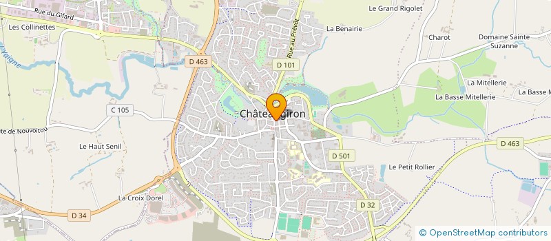 localisation de l'entreprise EURL LM FLEURIR  CHATEAUGIRON