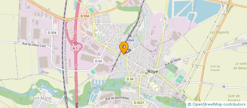 localisation de l'entreprise EURL LOCATRANS MOREL PASCAL à ROYE