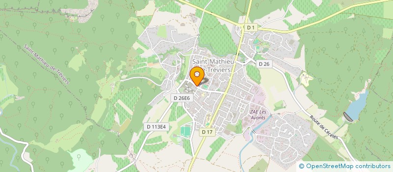 localisation de l'entreprise EURL LOCECERE JC  SAINT-MATHIEU-DE-TREVIERS