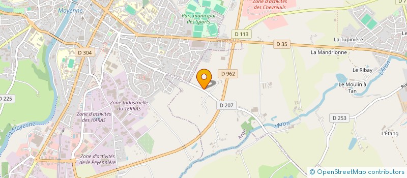 localisation de l'entreprise EURL LOCRET GAETAN à ARON