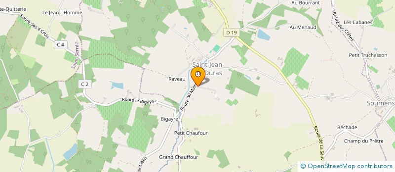 localisation de l'entreprise EURL LOIC DUCLOUX  SAINT-JEAN-DE-DURAS