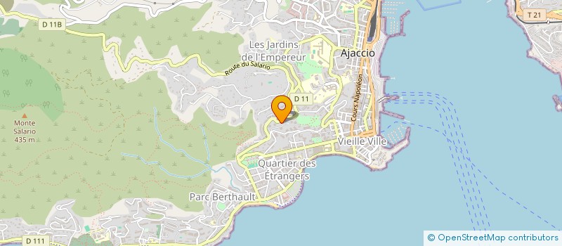 localisation de l'entreprise EURL LOMBARD  AJACCIO