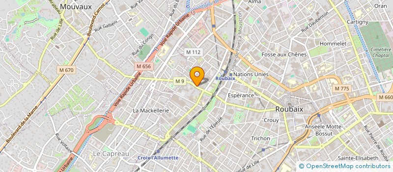 localisation de l'entreprise EURL LOPES à ROUBAIX