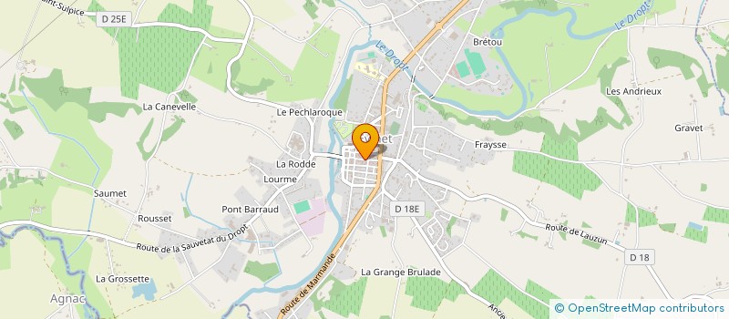 localisation de l'entreprise EURL LOU-ANNE COIFFURE  EYMET