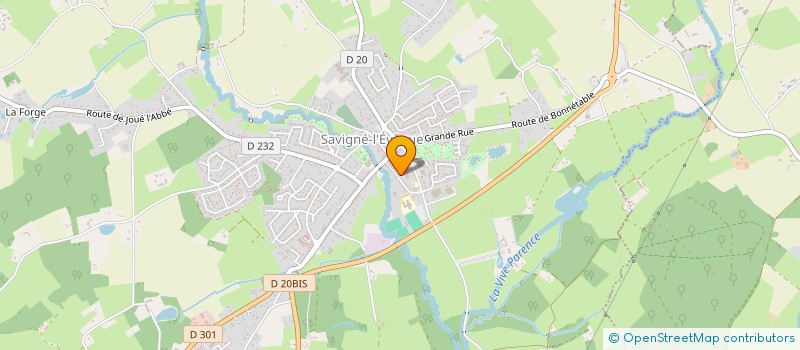 localisation de l'entreprise EURL LOUIS  SAVIGNE-L'EVEQUE