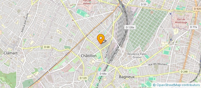 localisation de l'entreprise EURL LOUIS COUVERTURE  CHATILLON