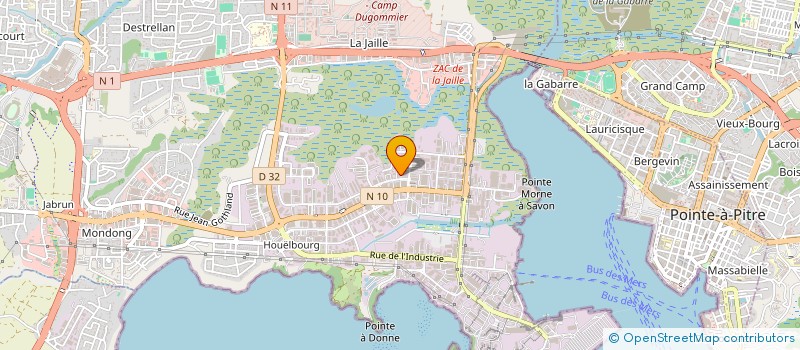 localisation de l'entreprise EURL LUMY  BAIE-MAHAULT