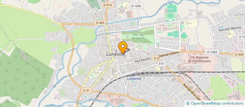 localisation de l'entreprise EURL LUNEVILLE PARFUMS  LUNEVILLE