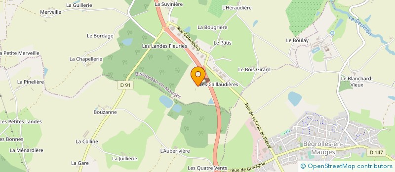 localisation de l'entreprise EURL LUSSON à BEAUPREAU-EN-MAUGES