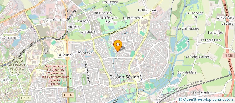 localisation de l'entreprise EURL LUTETIA 1ER  CESSON-SEVIGNE