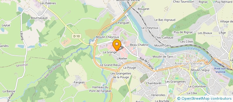 localisation de l'entreprise EURL LYDIA MEUNIER à AIXE-SUR-VIENNE