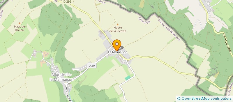localisation de l'entreprise EURL M.A.I. LORRAINE  ALLONDRELLE-LA-MALMAISON