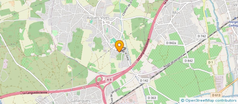 localisation de l'entreprise EURL M.C.D.R.  AIGUES-VIVES