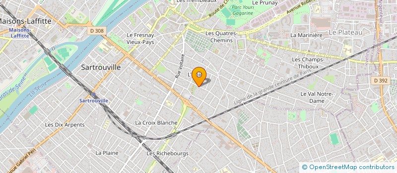 localisation de l'entreprise EURL M.C.P. à SARTROUVILLE