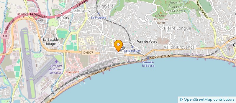 localisation de l'entreprise EURL M CARRE à CANNES