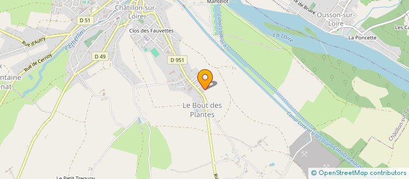 localisation de l'entreprise EURL M.E.P FRANCE à CHATILLON-SUR-LOIRE