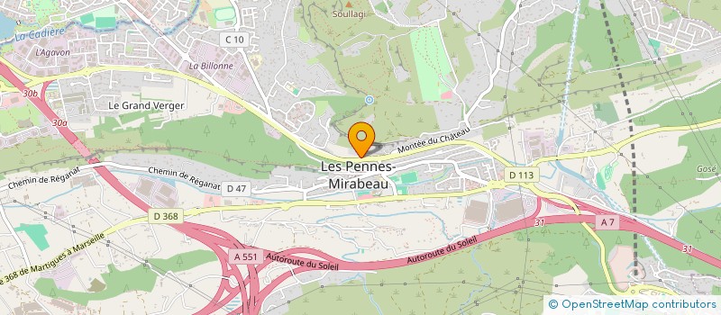 localisation de l'entreprise EURL M G P à LES PENNES-MIRABEAU