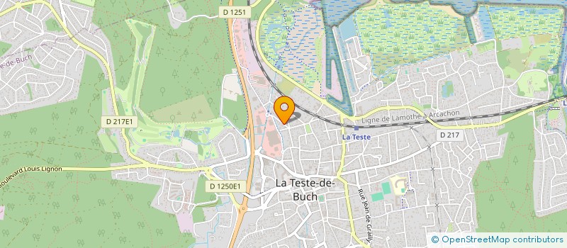 localisation de l'entreprise EURL M J L à LA TESTE-DE-BUCH