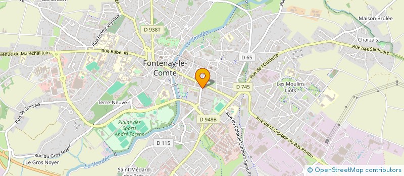 localisation de l'entreprise EURL M.P.M à FONTENAY-LE-COMTE