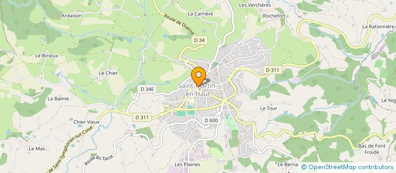 localisation de l'entreprise EURL M&S BALMONT  SAINT-MARTIN-EN-HAUT