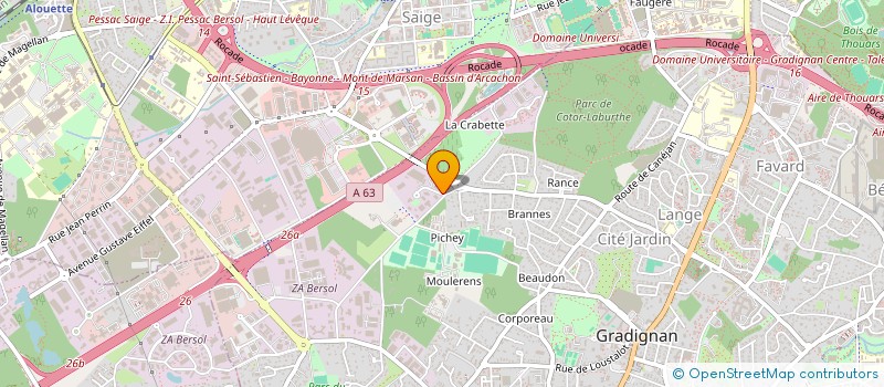 localisation de l'entreprise EURL M.T.I.A. à GRADIGNAN