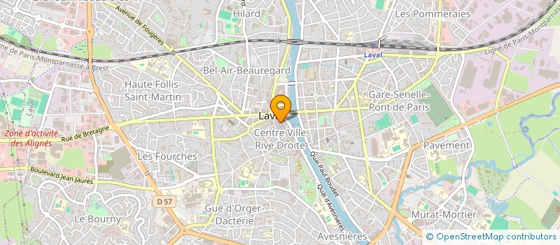 localisation de l'entreprise EURL M TONIN à LAVAL