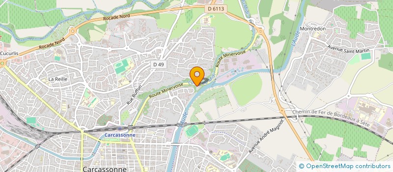 localisation de l'entreprise EURL M TP  CARCASSONNE