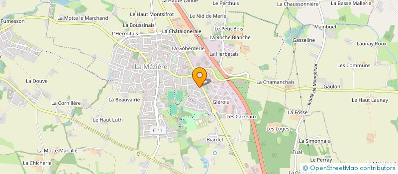 localisation de l'entreprise EURL MACE  LA MEZIERE