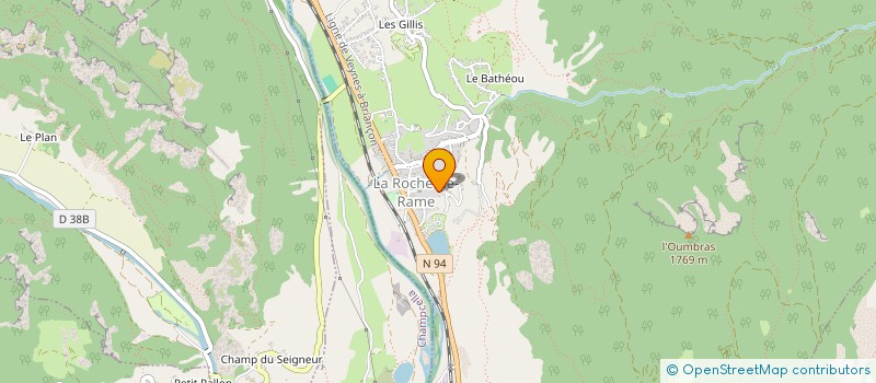 localisation de l'entreprise EURL MACONNERIE 05  LA ROCHE-DE-RAME