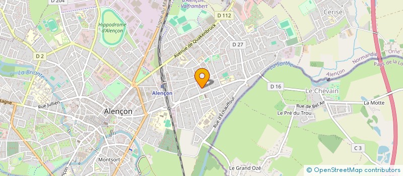 localisation de l'entreprise EURL MACONNERIE DEMIR Y à ALENCON