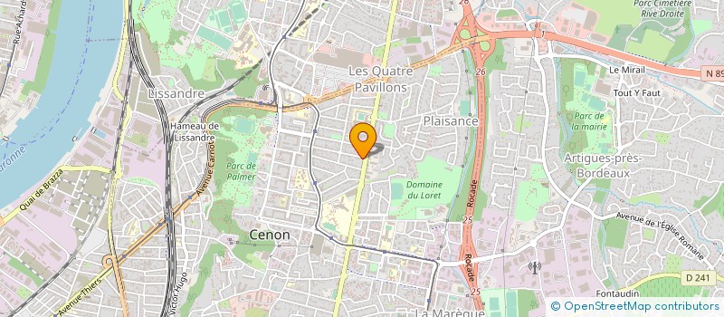 localisation de l'entreprise EURL MACONNERIE DEMOLITION à CENON