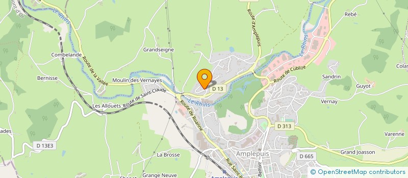 localisation de l'entreprise EURL MACONNERIE MICHELLAND  SAINT-JEAN-LA-BUSSIERE