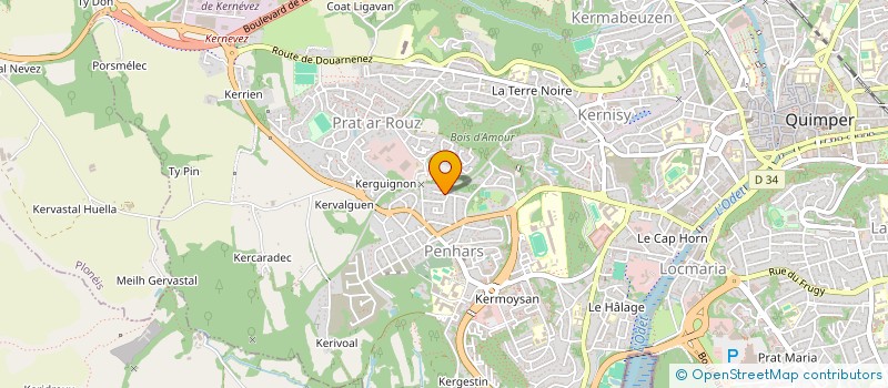 localisation de l'entreprise EURL MADEC à QUIMPER