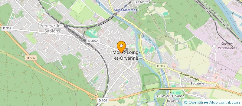 localisation de l'entreprise EURL MAG  MORET-LOING-ET-ORVANNE