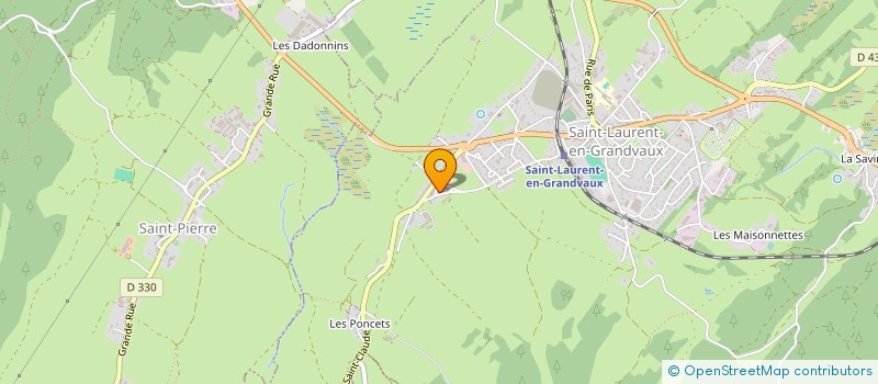 localisation de l'entreprise EURL MAGALI MICHAUD ARCHITECTE  SAINT-LAURENT-EN-GRANDVAUX