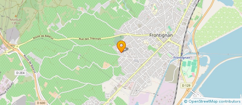 localisation de l'entreprise EURL MAGENTA GRAPH à FRONTIGNAN