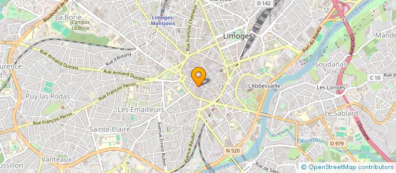 localisation de l'entreprise EURL MAGNE L & B  LIMOGES