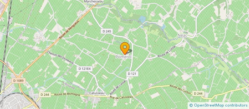 localisation de l'entreprise EURL MAISON DES VINS DE POMEROL à POMEROL